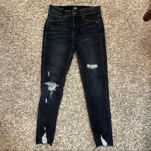 LULAROE Womens Distressed Medium Wash Denim Blue Jeans - Size 26